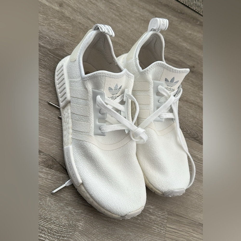 Unisex Adidas Triple White NMD Sneakers